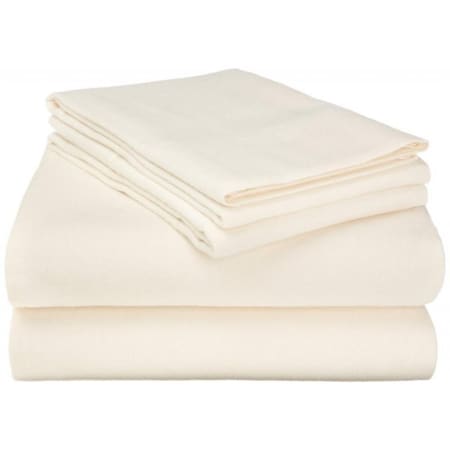 Impressions By Luxor Treasures Cotton Flannel Full Sheet Set Solid- Ivory FLAFLSH SLIV